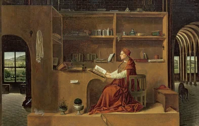 Saint Jérôme dans son étude, c.1475 (détail)